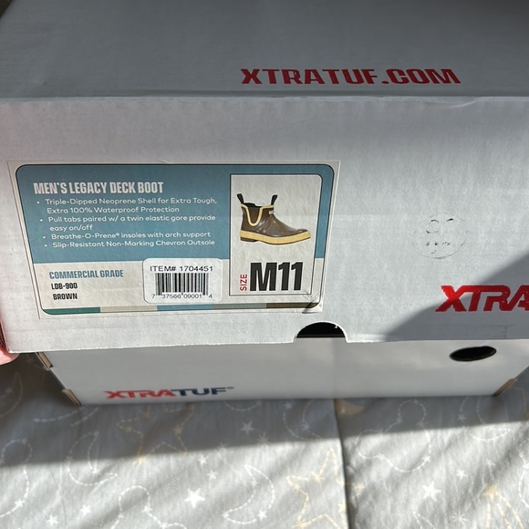 XTRATUF Men's 6" Legacy Ankle Deck Boot, Brown (size : 11 ) - Picture 8 of 9